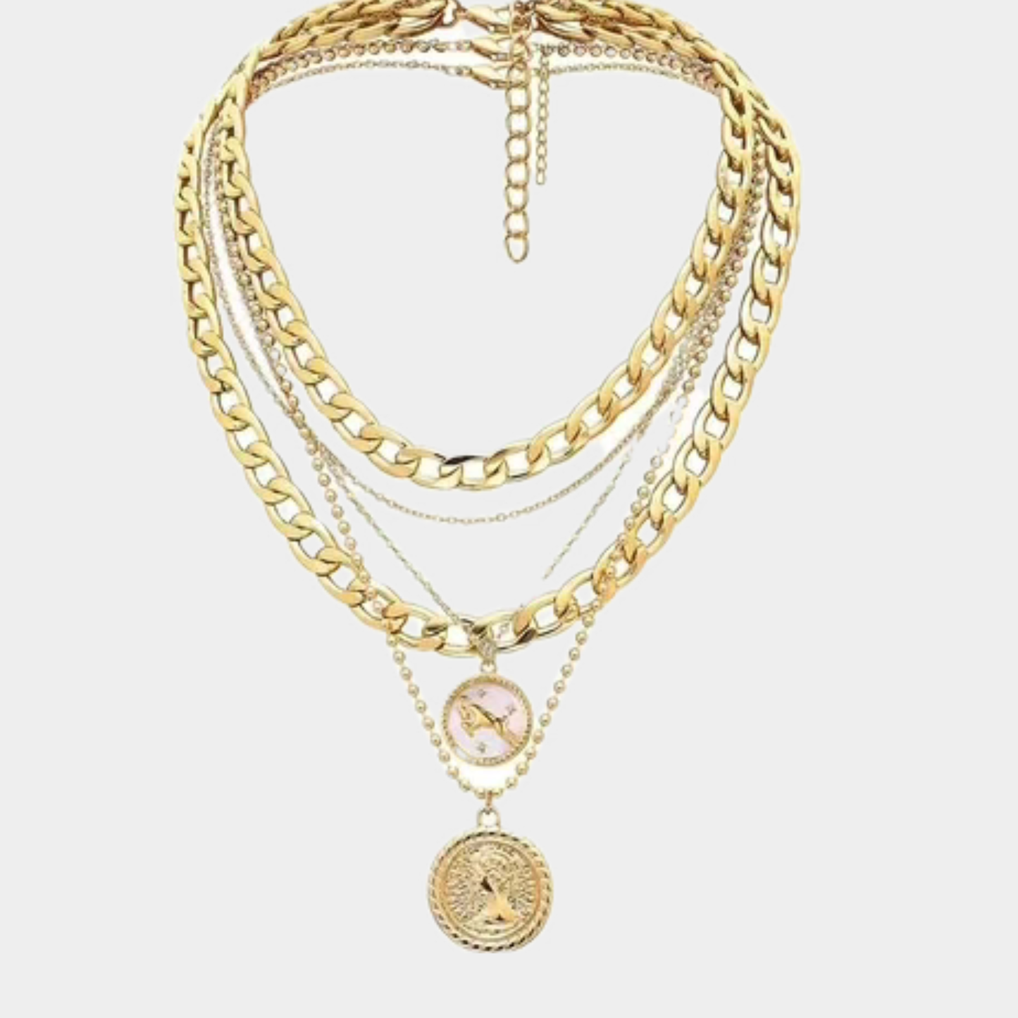 Collar de moneda oro