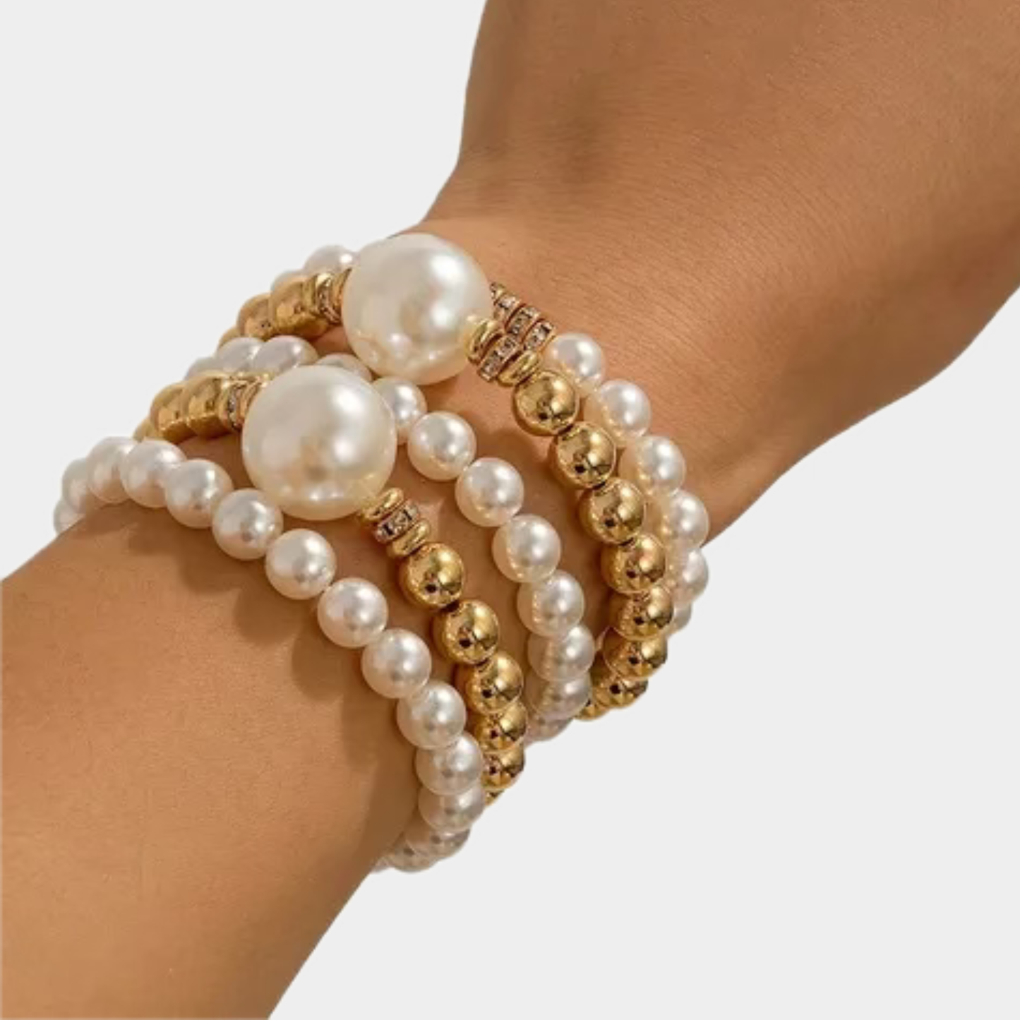 Set brazalete SOLEYVA perlas