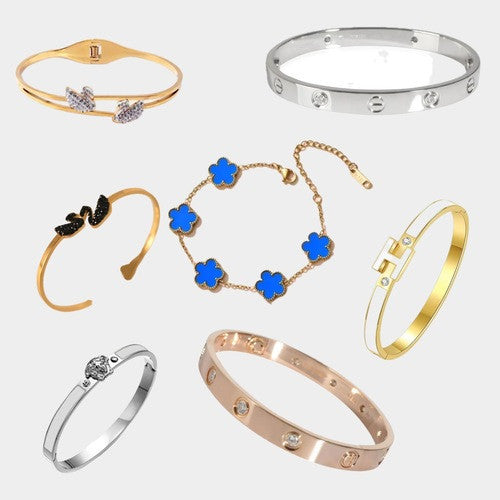 Brazaletes de mujer acero inoxidable