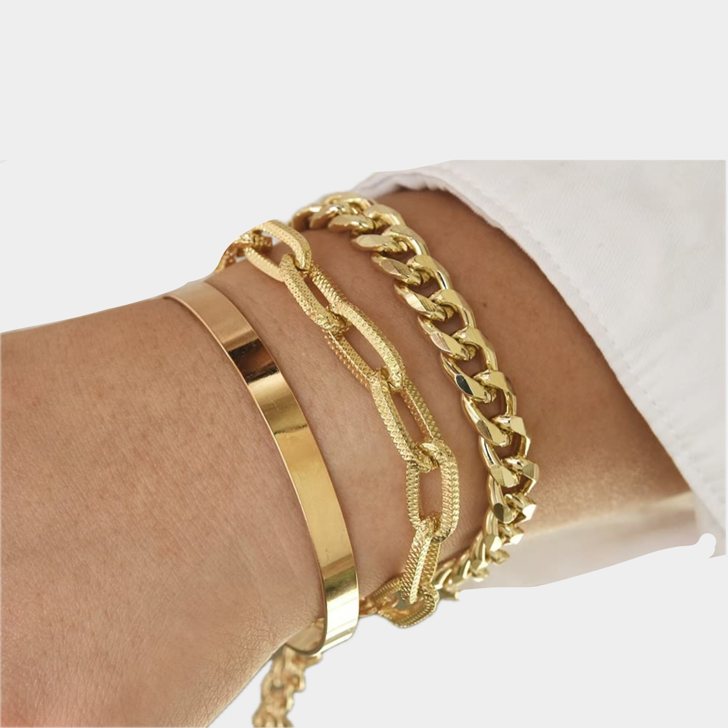 Set brazalete dorado 2
