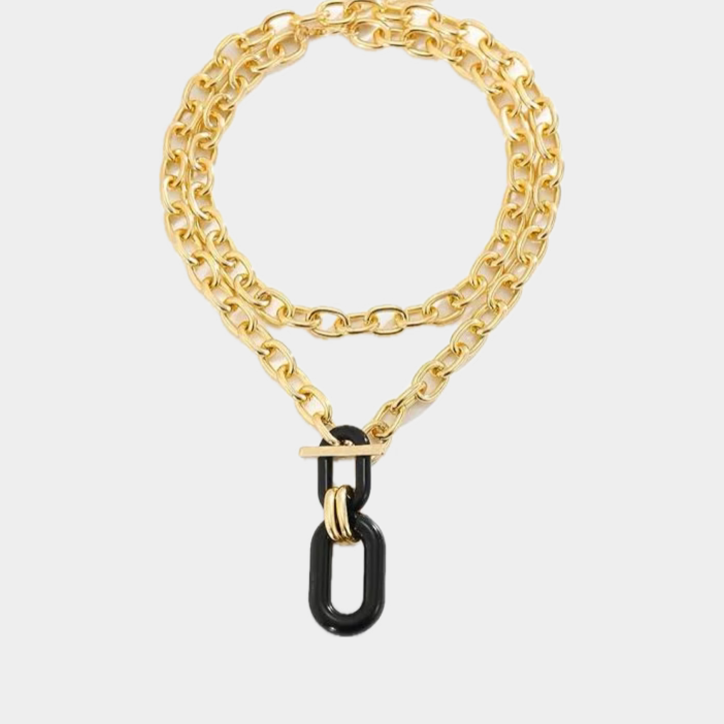 Collar Eslabón negro