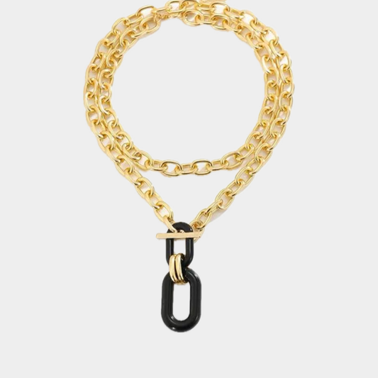 Collar Eslabón negro