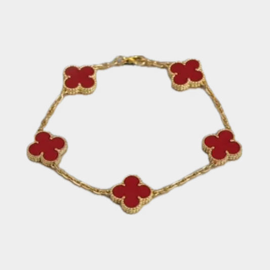Brazalete Van Cleef & Arpels rojo