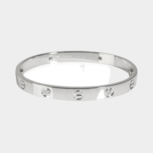 Brazalete Cartier plateado