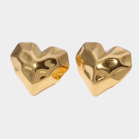 Arete corazon brutal dorado