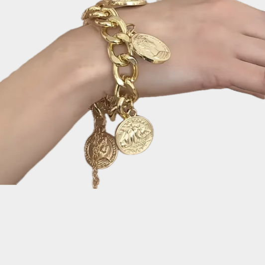 Brazalete monedas